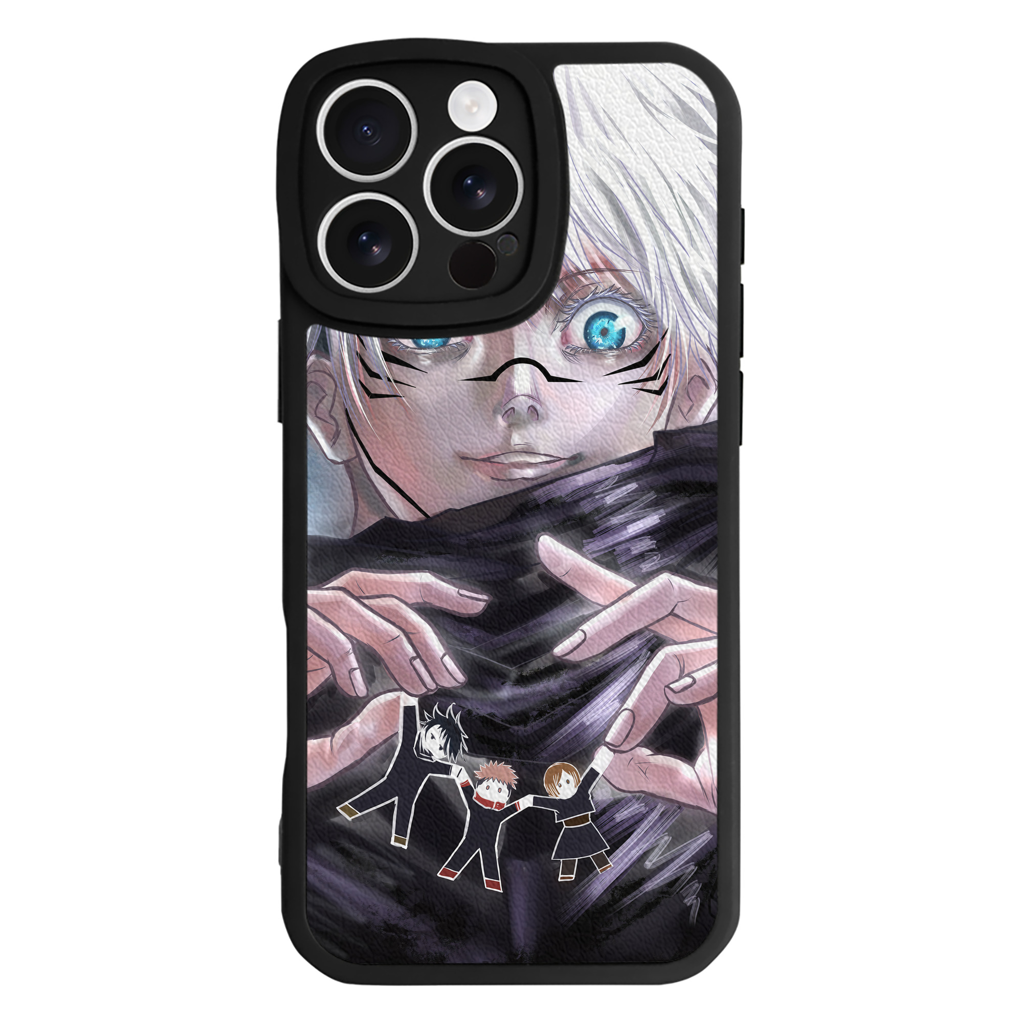 （画像用） 呪術廻戦 Jujutsu Kaisen 【iPhone 16シリーズ対応】シリコンスマホケース（レザー調） 材質：シリコン